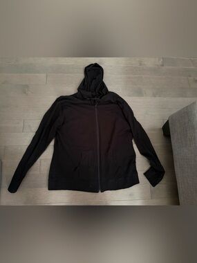 Hanes Women's Black Full-Zip Hooded Sweatshirt
